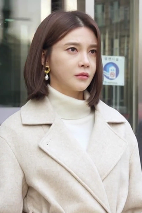 KBS2 드라마 &#039;우아한 모녀&#039;    LANA DOUBLE HANDMADE COAT
