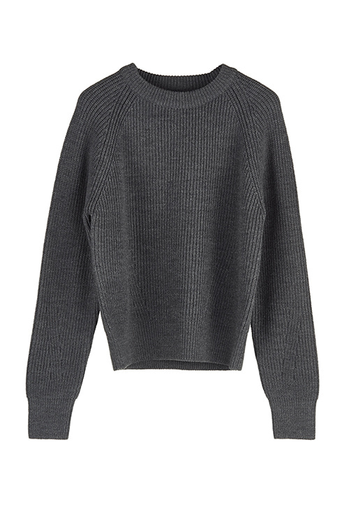 9011 Macxon round sweater(charcoal)